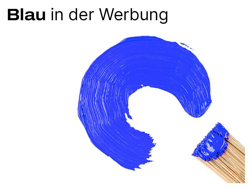 Blau im Marketing