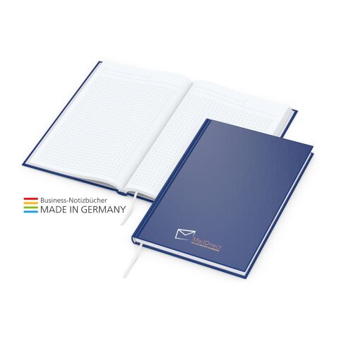 Note-Book Bestseller inkl. Siebdruck-Digital marineblau | A5 | 4-farbiger Siebdruck-Digital