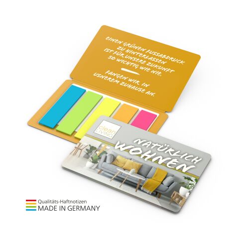 Multi-Card Papiermarker green+blue  inkl. 4C-Druck Nicht verfügbar | 4C-Quality | ohne Werbeanbringung