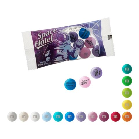 Personalisierte M&amp;M&#039;S® Schokolinsen im Bag Digital- oder Flexodruck | Lagunenblaue Linsen