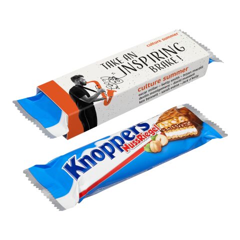 Knoppers Riegel ohne Werbeanbringung