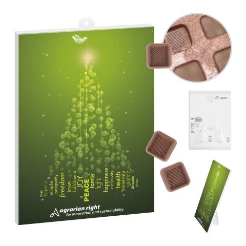 reinpapier® Classic-Adventskalender INDIVIDUELL weiß | Offsetdruck