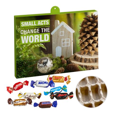 Premium Präsent-Adventskalender &quot;Eco&quot; mit Celebrations® weiß | Digital- oder Offsetdruck