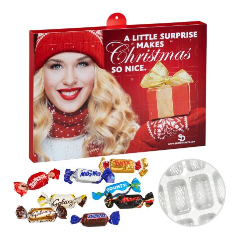 Premium Präsent-Adventskalender mit Celebrations® weiß | Digital- oder Offsetdruck