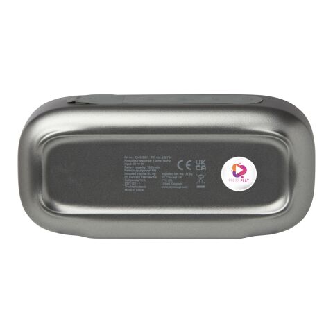 Stark 2.0 Bluetooth® Lautsprecher aus recyceltem Kunststoff, 5W, IPX5 Standard | silber-schwarz | ohne Werbeanbringung | Nicht verfügbar | Nicht verfügbar