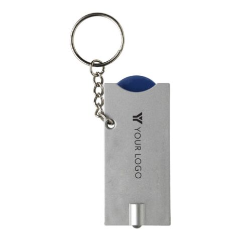 Schlüsselanhänger &#039;Spotlight&#039; aus Kunststoff Blau | ohne Werbeanbringung | Nicht verfügbar | Nicht verfügbar