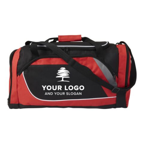 Sporttasche &#039;Stripes&#039; aus Polyester Schwarz | ohne Werbeanbringung | Nicht verfügbar | Nicht verfügbar