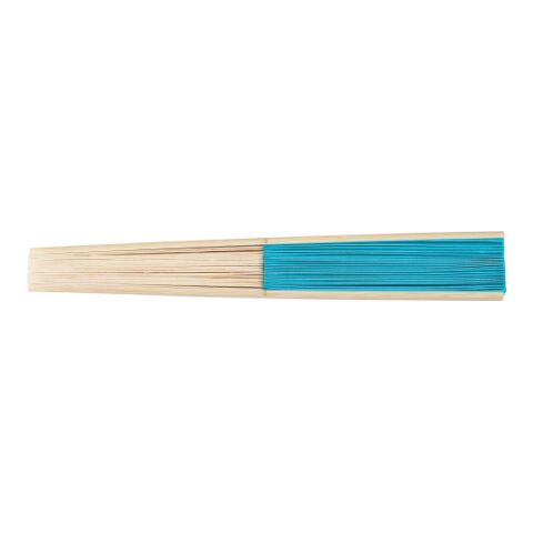Handfächer aus Bambus Elio Hellblau | ohne Werbeanbringung | Nicht verfügbar | Nicht verfügbar