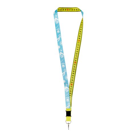 Isla 1-Meter-Lanyard mit Sublimation mit Sicherheitsverschluss Standard | gelb-weiss | ohne Werbeanbringung | Nicht verfügbar | Nicht verfügbar