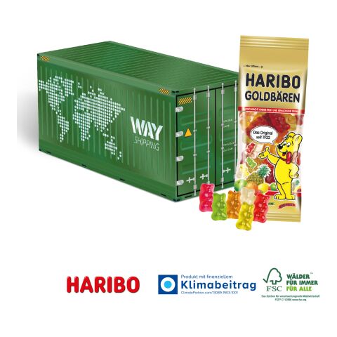 3D Präsent Container bunt | 4C Digital-/Offsetdruck | HARIBO Goldbären
