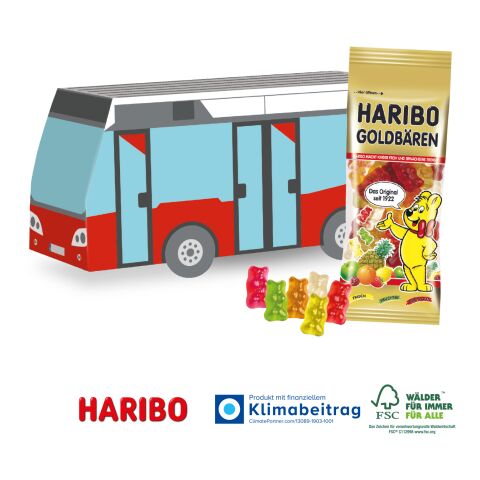 3D Präsent Bus bunt | 4C Digital-/Offsetdruck | HARIBO Goldbären
