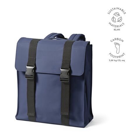 Edinburgh Laptop Rucksack 22L recy. PU Blau | 22L | ohne Werbeanbringung