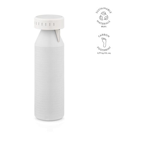 Timeos Trinkflasche recy. Edelstahl 690 ml  Weiß | 690 ml | ohne Werbeanbringung