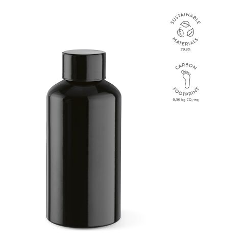 Yukon Trinkflasche recy. Aluminium 550 ml  Schwarz | 550 ml | ohne Werbeanbringung