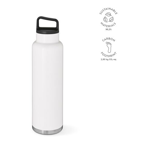 Zambezi 1500W Trinkflasche recy. Edelstahl 1620 ml  Weiß | 1620 ml | ohne Werbeanbringung