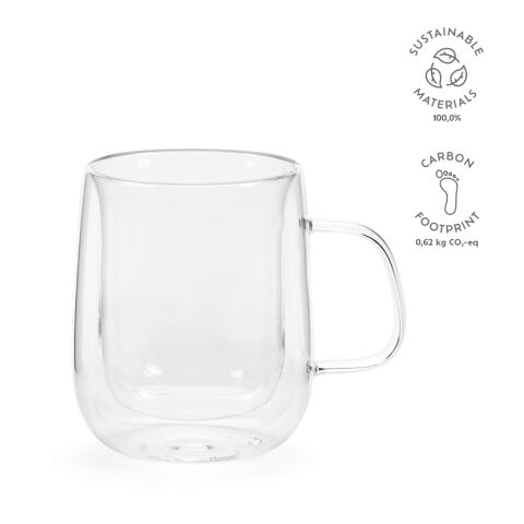 Elbe 450 Tasse Borosilikat Glas 440 ml  Transparent | 440 ml | ohne Werbeanbringung