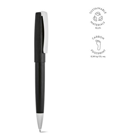 Hemingway Kugelschreiber recy. Aluminium Schwarz Mine Schwarz | Schwarz | ohne Werbeanbringung