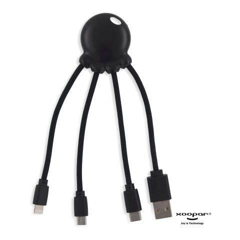 2087 | Xoopar Octopus Charging cable Schwarz | ohne Werbeanbringung | Nicht verfügbar | Nicht verfügbar | Nicht verfügbar