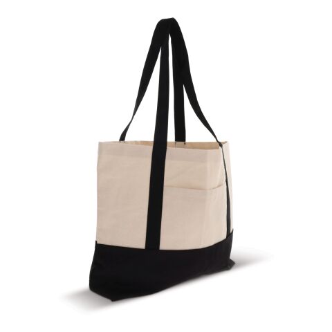 Strandtasche Baumwollsegeltuch OEKO-TEX® 280g/m² 42x10x30cm Schwarz | ohne Werbeanbringung | Nicht verfügbar | Nicht verfügbar | Nicht verfügbar