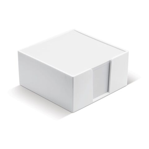 Zettelbox 10x10x5cm Weiss | ohne Werbeanbringung | Nicht verfügbar | Nicht verfügbar | Nicht verfügbar