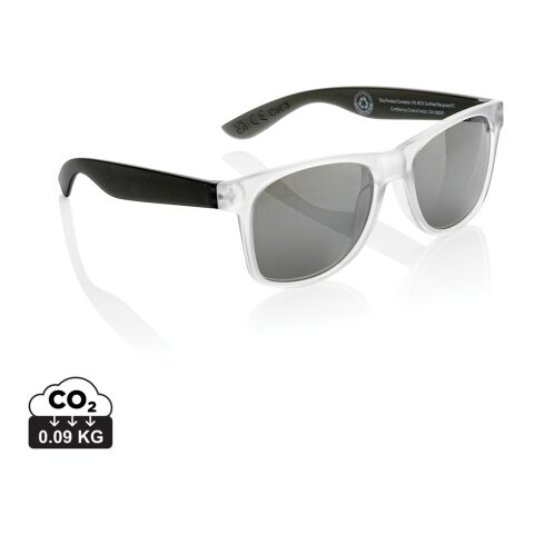 Gleam Sonnenbrille aus RCS rec. PC mit verspiegelten Gläsern schwarz-weiß | ohne Werbeanbringung | Nicht verfügbar | Nicht verfügbar