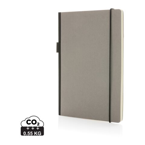 A5 FSC® Deluxe Hardcover Notizbuch grau | ohne Werbeanbringung | Nicht verfügbar | Nicht verfügbar