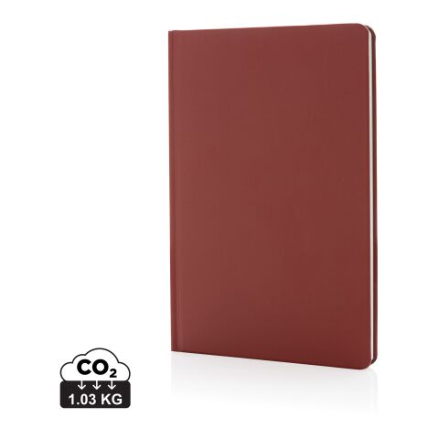 A5 Impact Steinpaper Hardcover Notizbuch rot | ohne Werbeanbringung | Nicht verfügbar | Nicht verfügbar