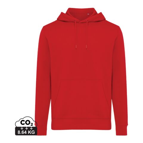 Iqoniq Rila Lightweight Hoodie aus recycelter Baumwolle rot | XS | ohne Werbeanbringung | Nicht verfügbar | Nicht verfügbar | Nicht verfügbar