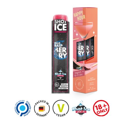 Mocktail Ice Werbeverpackung aus weißem Karton
