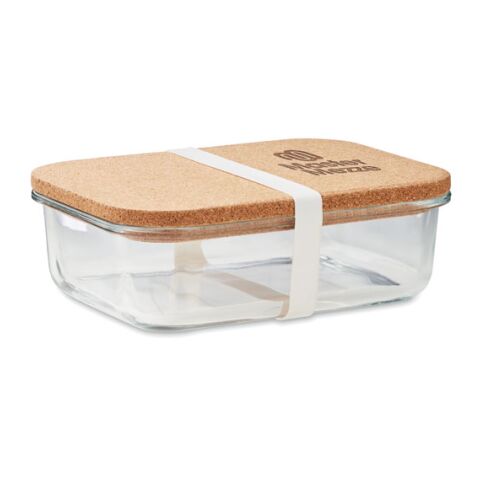 Lunchbox Glas mit Kork transparent | ohne Werbeanbringung | Nicht verfügbar | Nicht verfügbar | Nicht verfügbar