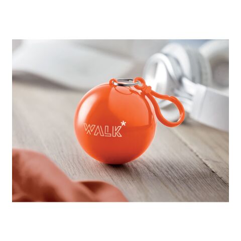 Regenponcho in Kugel orange | ohne Werbeanbringung | Nicht verfügbar | Nicht verfügbar