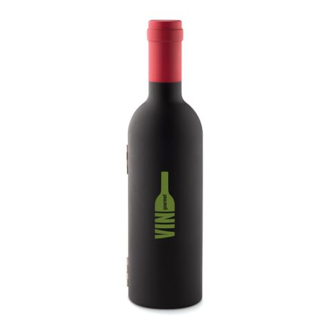 Wein-Set Flasche schwarz | ohne Werbeanbringung | Nicht verfügbar | Nicht verfügbar