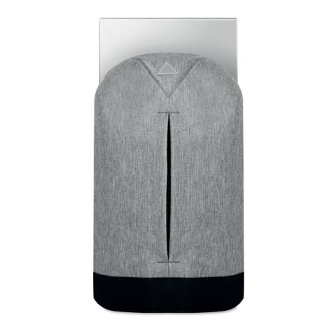 Diebstahlsicherer Rucksack 600D Polyester grau | ohne Werbeanbringung | Nicht verfügbar | Nicht verfügbar | Nicht verfügbar