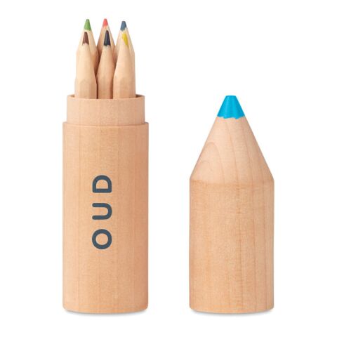 Holzbox mit 6 Stiften holzfarben | ohne Werbeanbringung | Nicht verfügbar | Nicht verfügbar | Nicht verfügbar