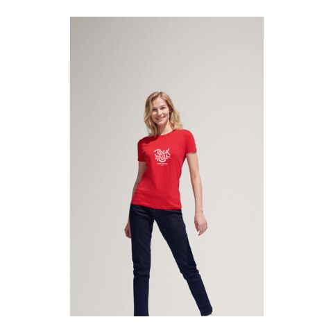 IMPERIAL WOMEN T-Shirt 190g apfelgrün | L | 1-color Siebdruck | Linker Arm | 100 mm x 70 mm | Nicht verfügbar